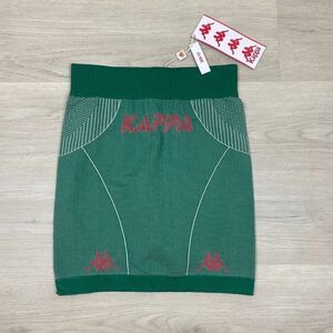 Kappa Skirt Womens Medium Large Green Tight Fit Mini Skin Fit Stretch